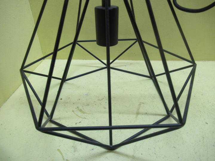 Black Geometric Metal Pendant Light Shade 390-1200L x 390Dia