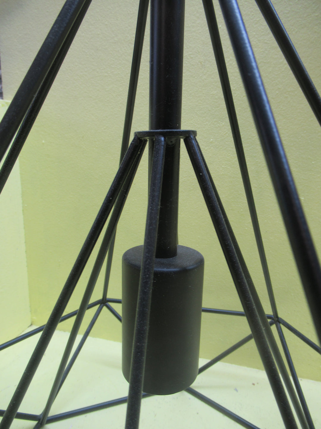 Black Geometric Metal Pendant Light Shade 390-1200L x 390Dia