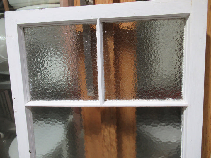 3 Lite Cathedral & Arctic Glass Sash 1250H x 715W x 45D
