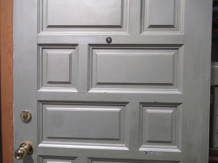 6 Lite Front Entrance with Solid 14 panel Wooden Door 2130Hx 2990L x 110D/2035H x 870W x 40D