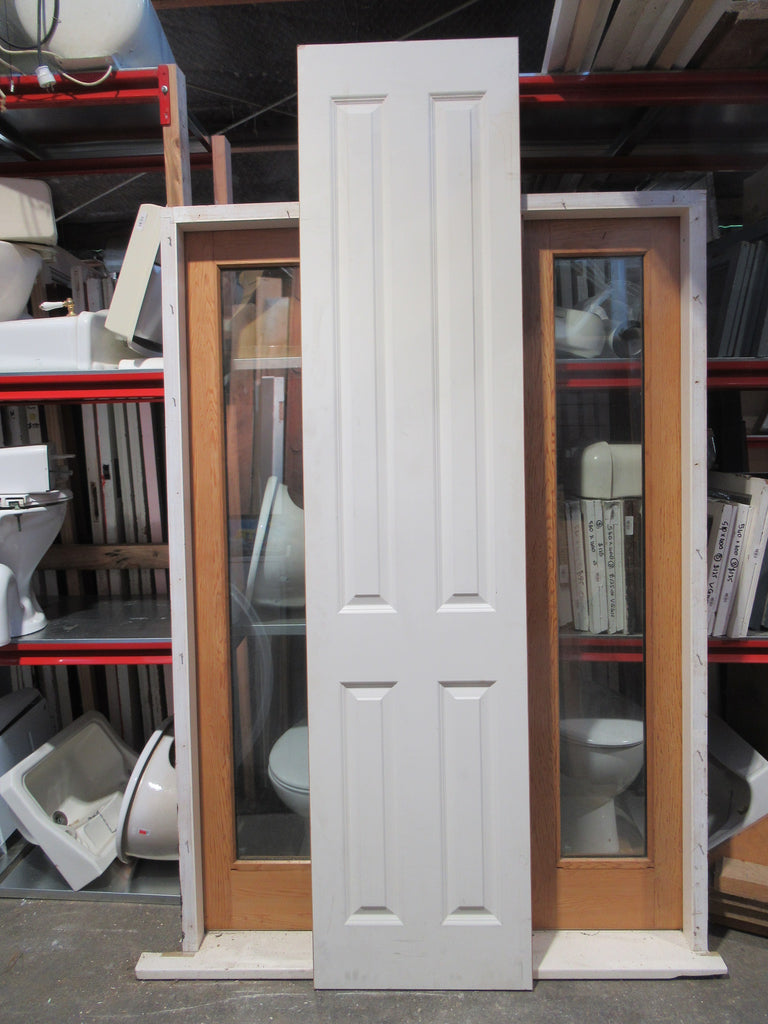 4 Panel Statesman Style Modern Timber Door 2400H x 560-1120W x 35D