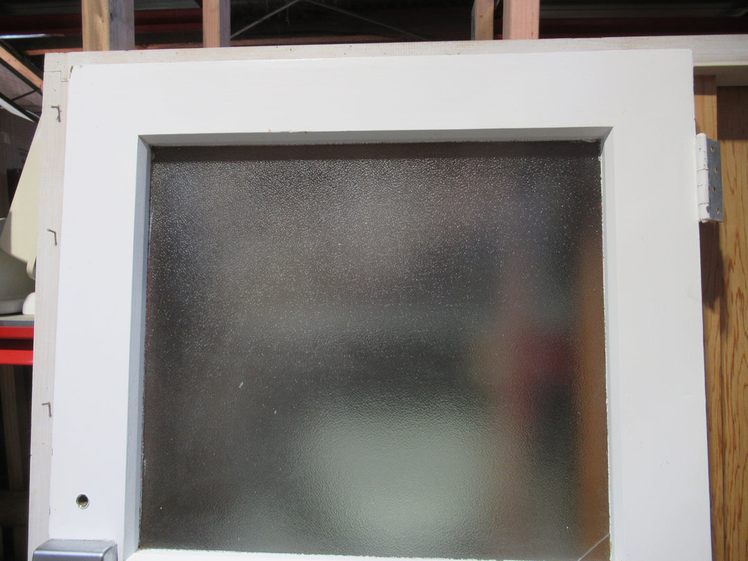 3 Lite Exterior Red Door with Peep Hole 1960H x 805W x 45D