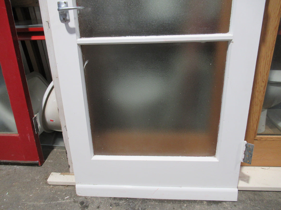 3 Lite Exterior Red Door with Peep Hole 1960H x 805W x 45D