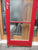 3 Lite Red/White Exterior Door 1980H x 765W x 40D