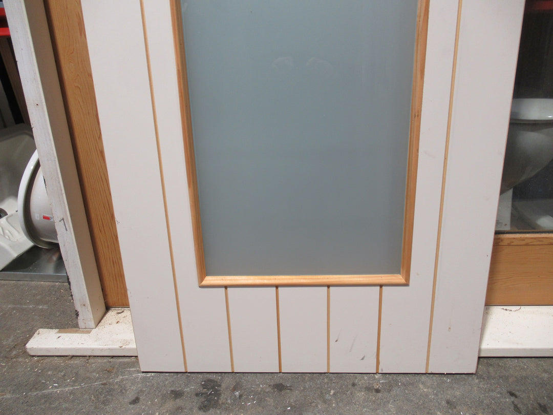 Modern 1 Lite Tongue & Groove Style Door 1985H x 760W x 40D