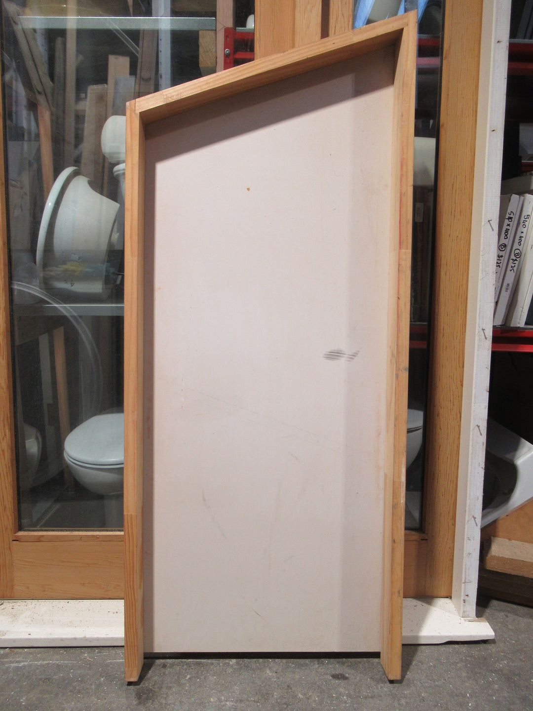 Sloping under the Stairs Door with a Frame 1560-1330H x 655W x 110D/Door 1505-1290H x 610W