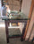 Tempered Glass & Wood Vanity 835H x 100W x 58D