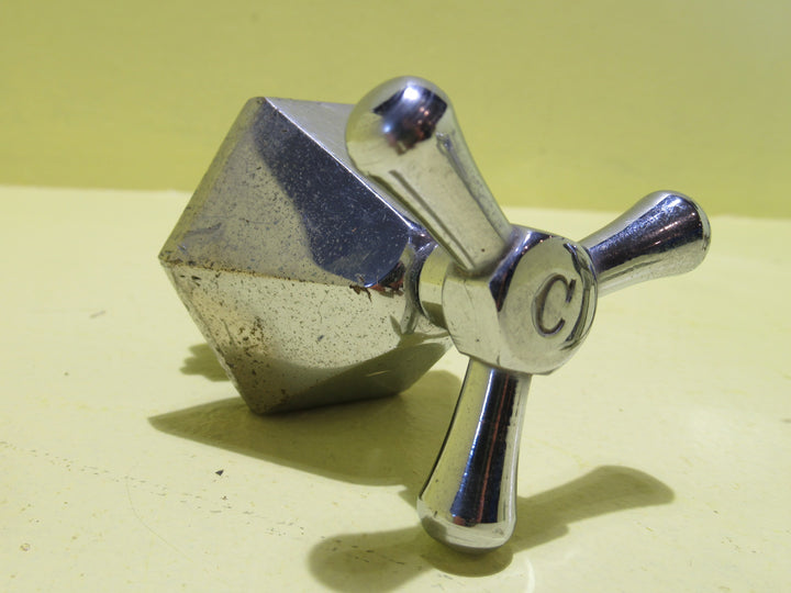 Art Deco Hexagonal Bath Spout with Taps    100H x 60W (Taps)