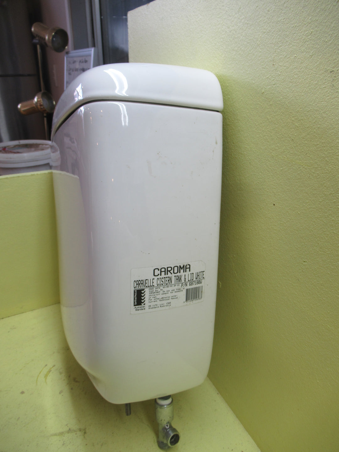 Caroma -Caravelle Cistern Tank  & Lid 420H x 250-365W x 160D