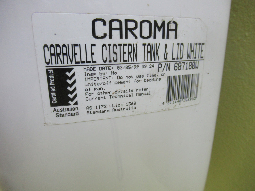 Caroma -Caravelle Cistern Tank  & Lid 420H x 250-365W x 160D