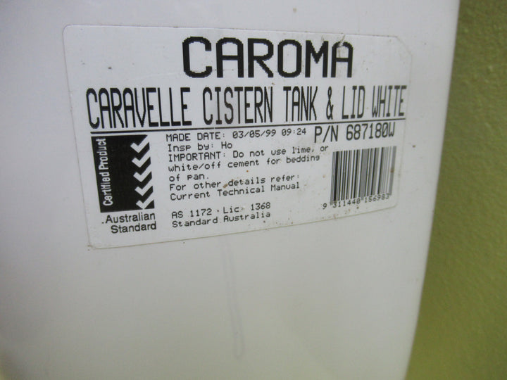 Caroma -Caravelle Cistern Tank  & Lid 420H x 250-365W x 160D