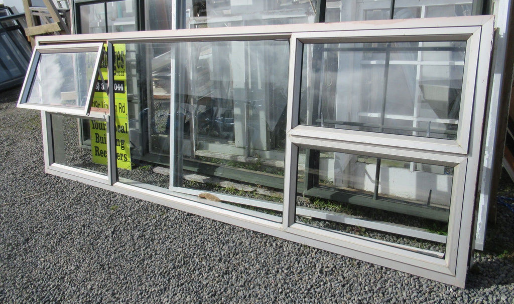 Bronze 5 Lite Aluminium Window   1030H x 3055W x 160D