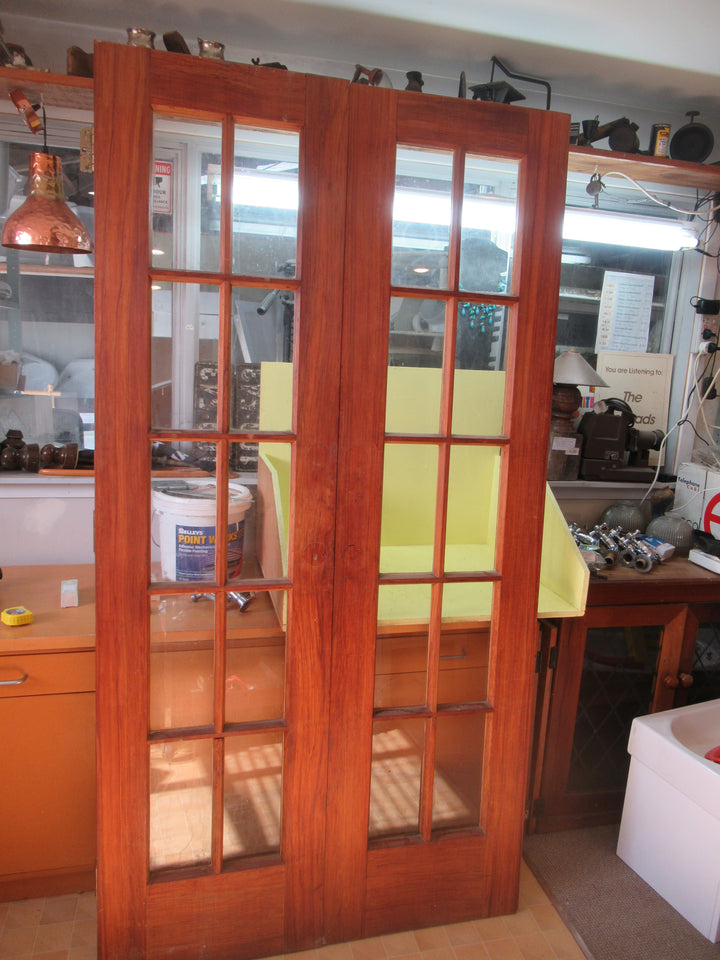 10 Lite Rimu Colonial Internal French Doors 2050H x 52-1055 x 40D