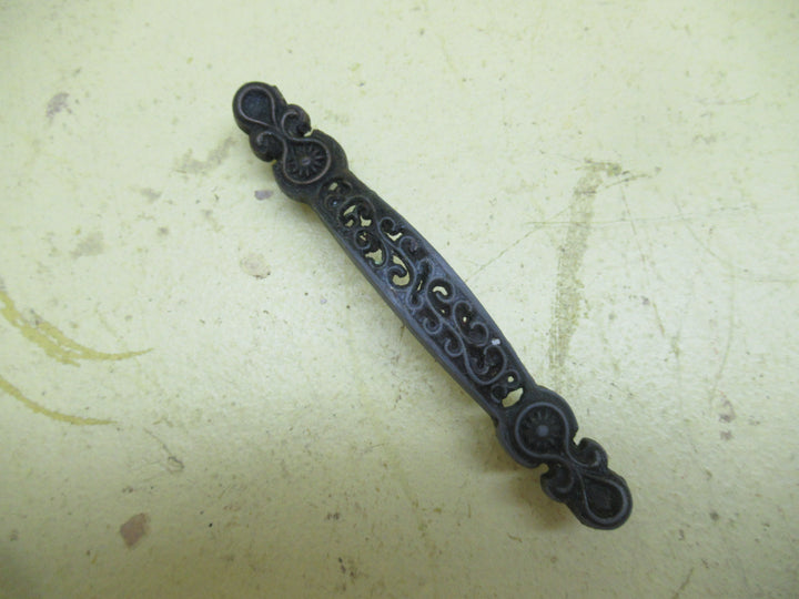 Swirly Design Antique Copper Draw Handles 122L x 15W x 23D