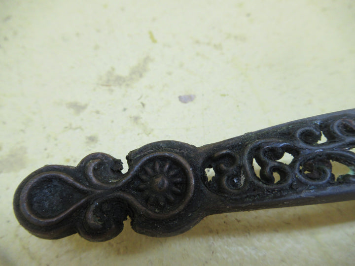 Swirly Design Antique Copper Draw Handles 122L x 15W x 23D