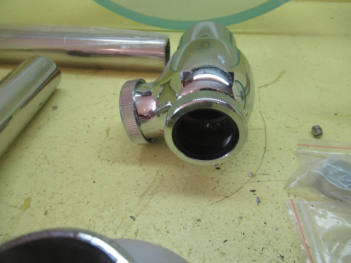 Glass Bowl Basin with Waterfall Mixer Tap with Towel Rail Bowl 450Dia x 145D