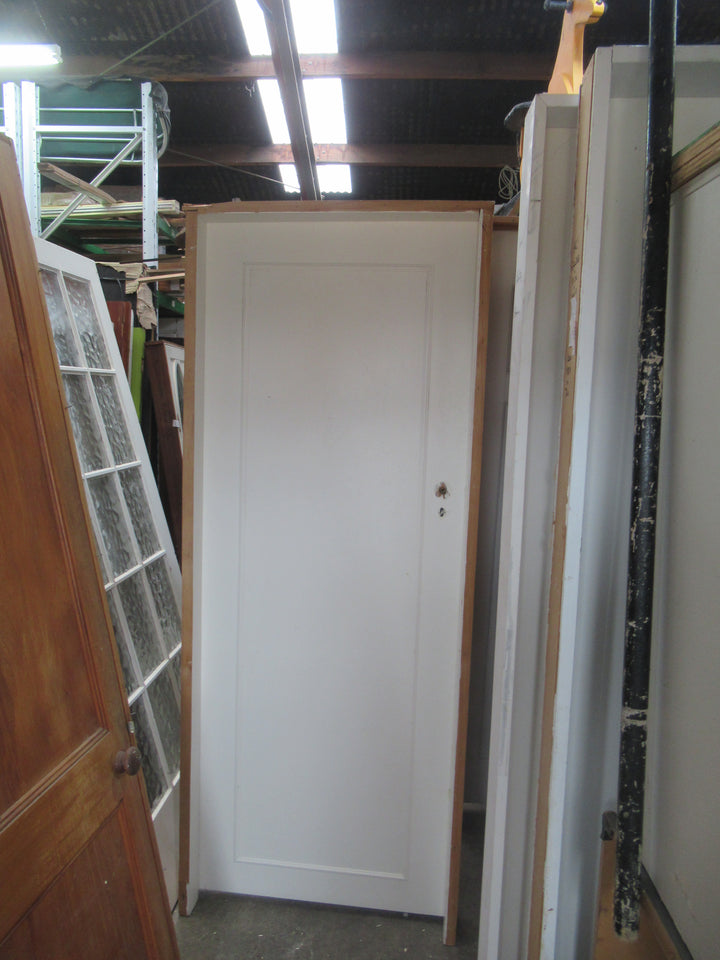 Moulded Panel Hollowcore Door in Frame 2025H x 810W x 110D/Door 1970H x 765W