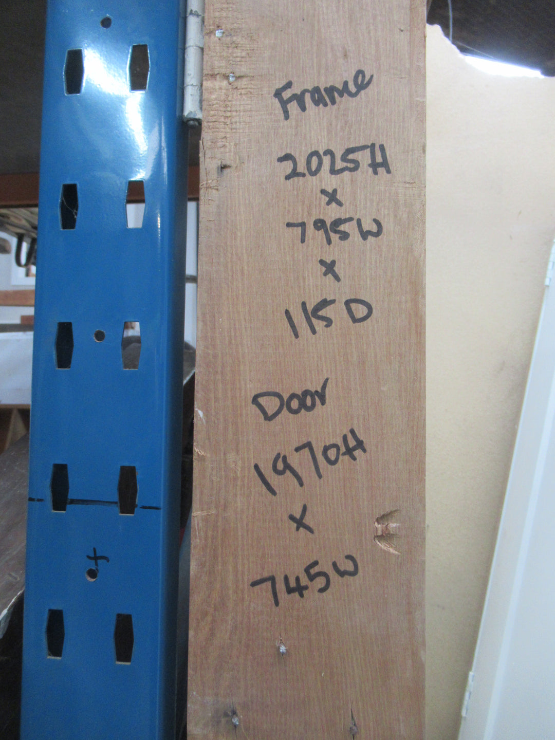 Moulded Panel Hollowcore Door in Frame 2025H x 795W x 115D/Door 1970H x 745W