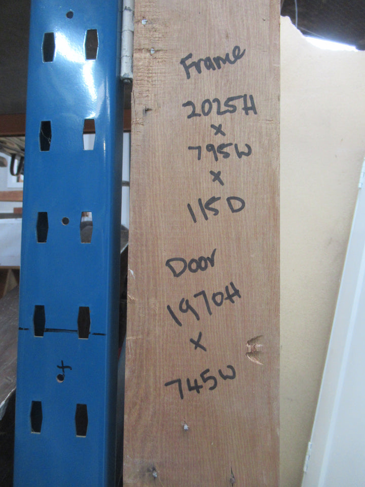 Moulded Panel Hollowcore Door in Frame 2025H x 795W x 115D/Door 1970H x 745W