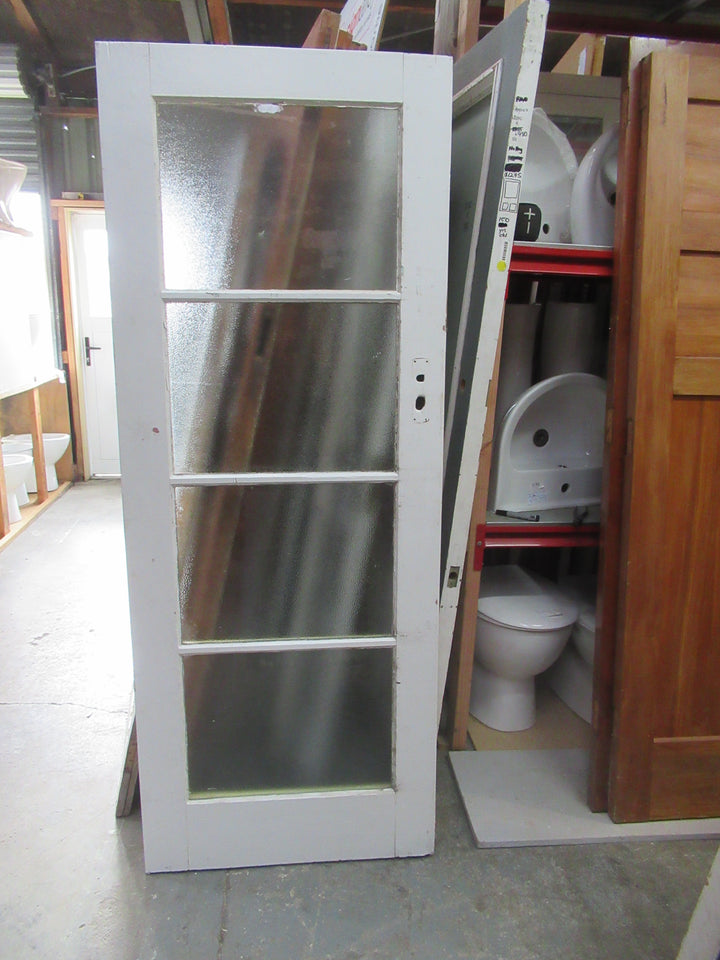 4 Lite Glitter Glass Exterior Door 1980H x 760W x 45D