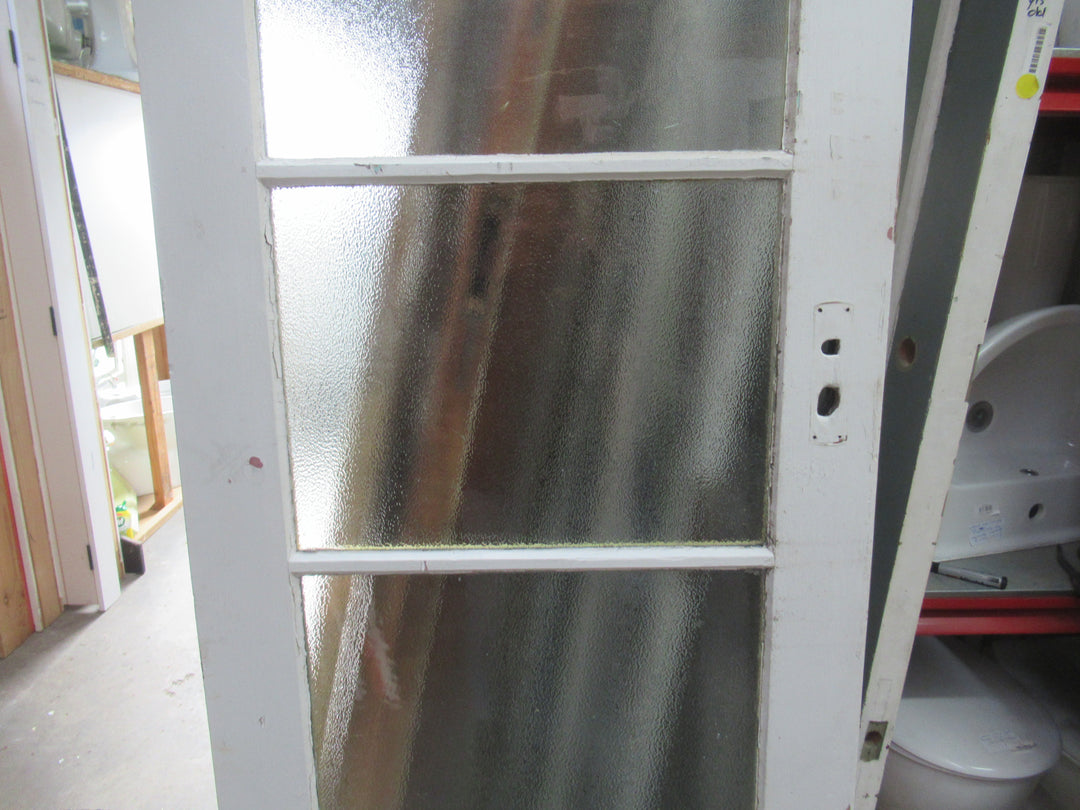 4 Lite Glitter Glass Exterior Door 1980H x 760W x 45D