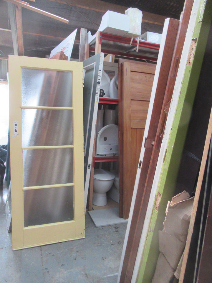 4 Lite Glitter Glass Exterior Door 1980H x 760W x 45D