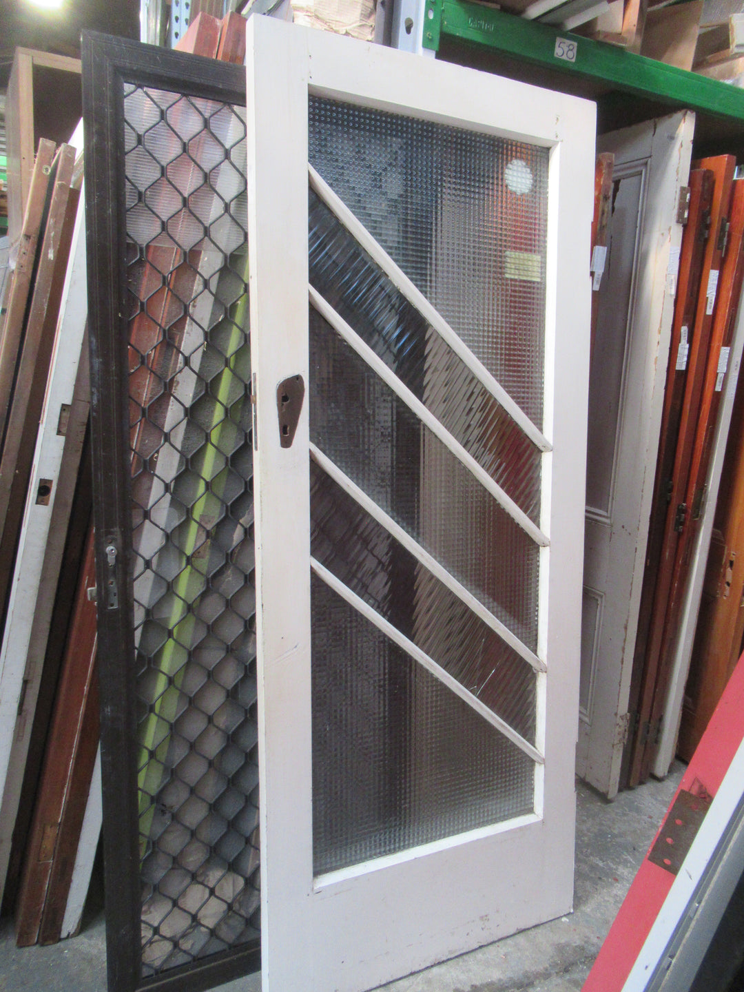 Art Deco 5 Lite Front Entrnace Door 2080H x 860W x 45D