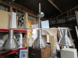 Retro Industrial 3 Ceiling Mounted Cone Shape Pendant Light - 1000H x 1550W x 450D