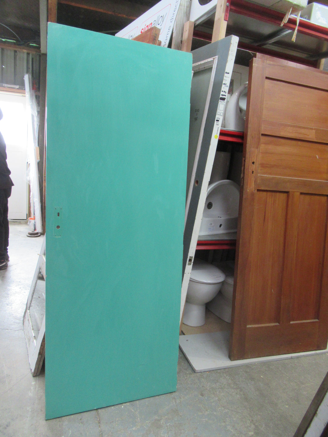 Green Hollowcore Door 1975H x 755W x 40D