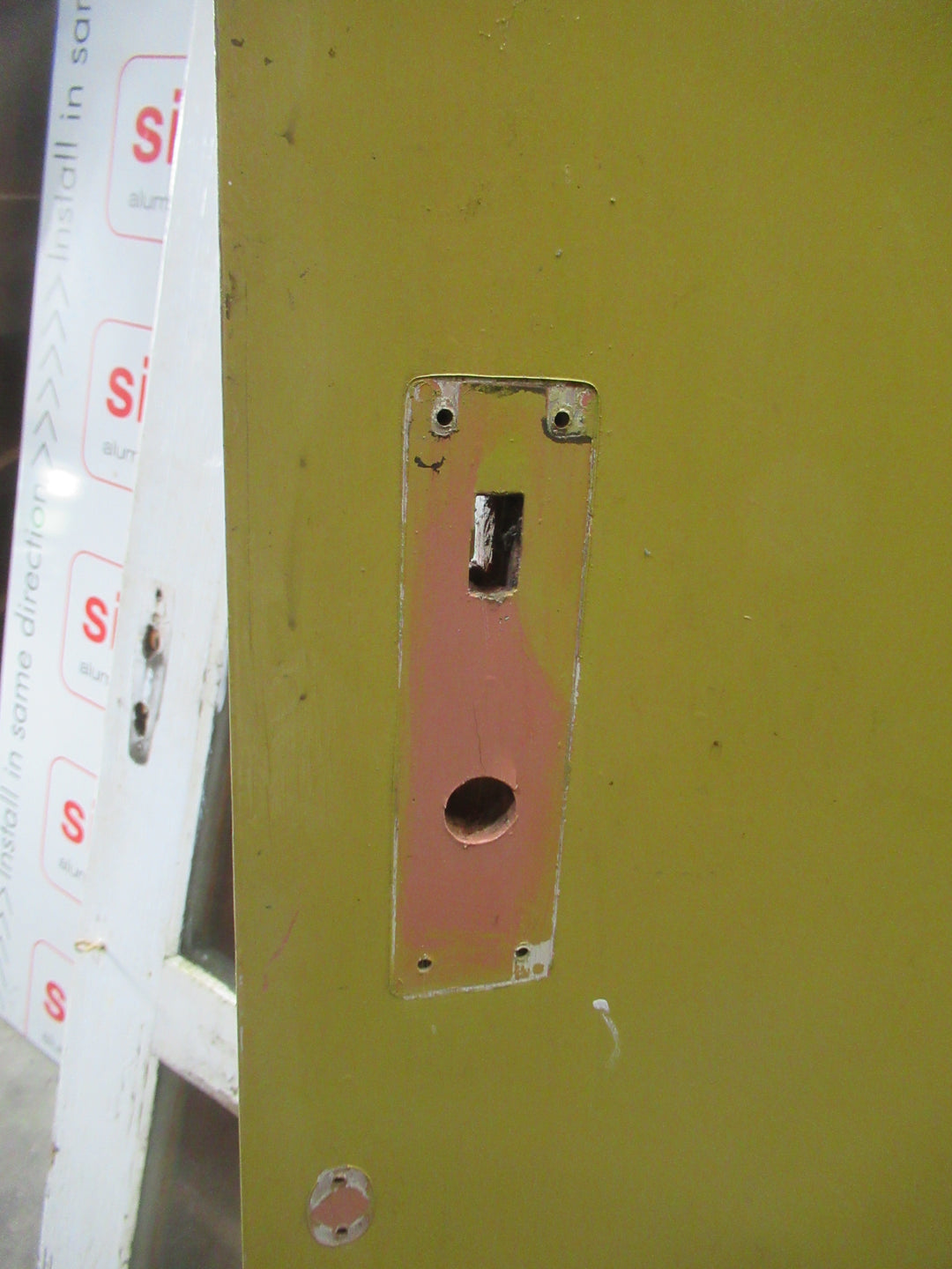 White/Gold Painted Hollowcore Door 1985H x 805W x 40D