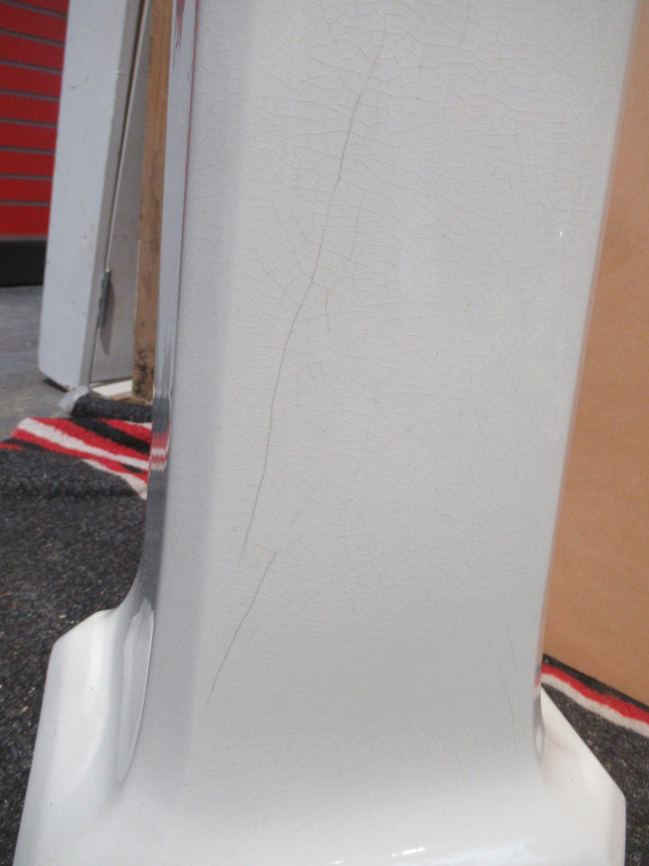 Twyfords Square Bottom White Porcelain Pedestal   645H x 330W x 260D