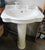 Imperial Standard Basin & Pedestal with Scalloped Edge   840-860H x 600W x 480D