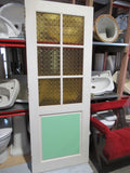 6 Lite Square Pattern Glass/1 Panel Interior Door 1985H x 755W x 30D