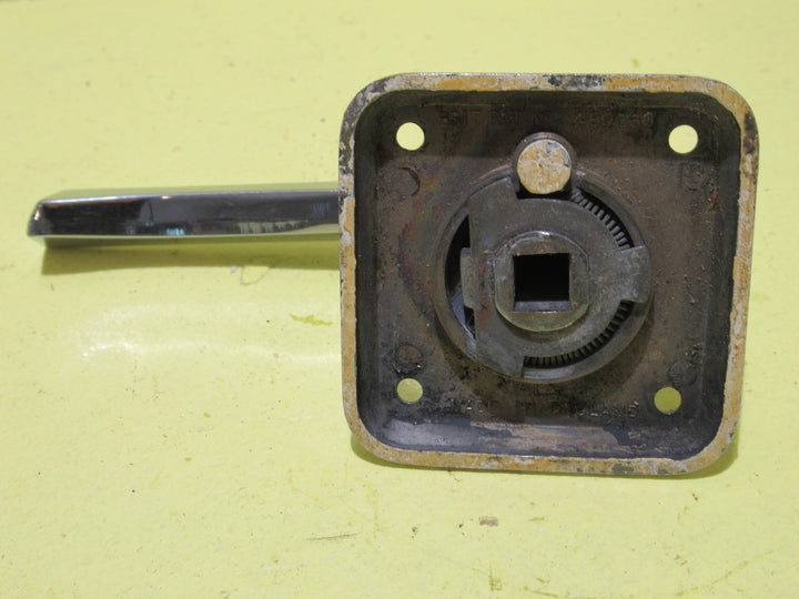 Art Deco Brass Lever Handle on Square Plate 57SQ/Lever 112L x 45H