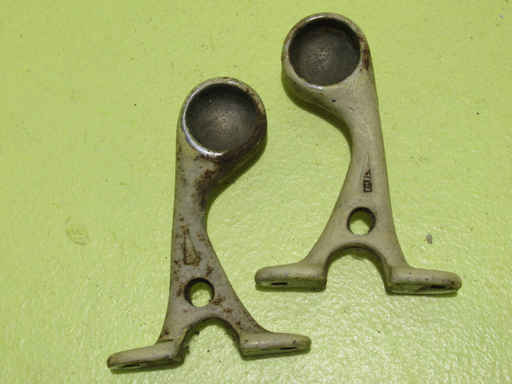 Vintage Chrome Eiffel Tower Shape Towel Holders 80H x 60W x 18D
