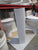 White Pedestal & Basin with Chrome Tap Mixer (Roca) Basin 140H x 520D x 650W