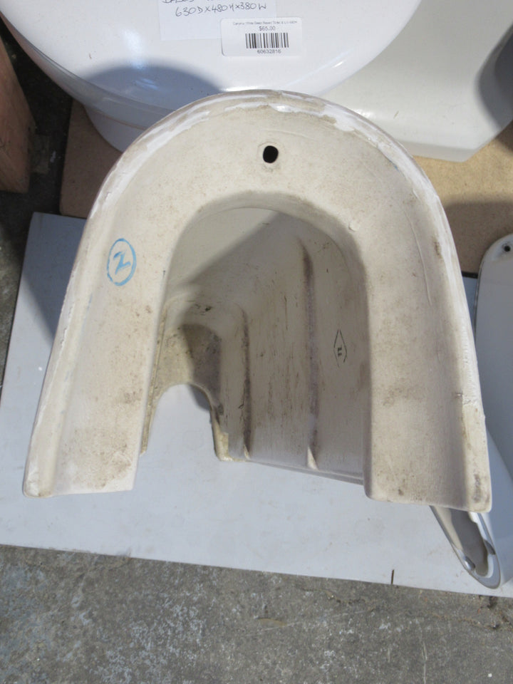 White Porcelain Pedestal 680H x 180W x 170D