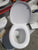 White Porcelain Toilet & Cistern 450H x 360W x 530D