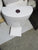 White Porcelain Toilet & Cistern 450H x 360W x 530D