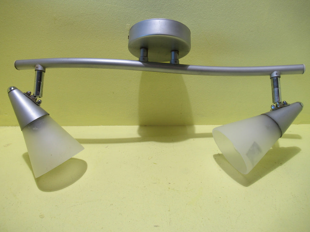 Directional Silver 2 Light Ceiling Fittings 465L x 220H x 110Dia