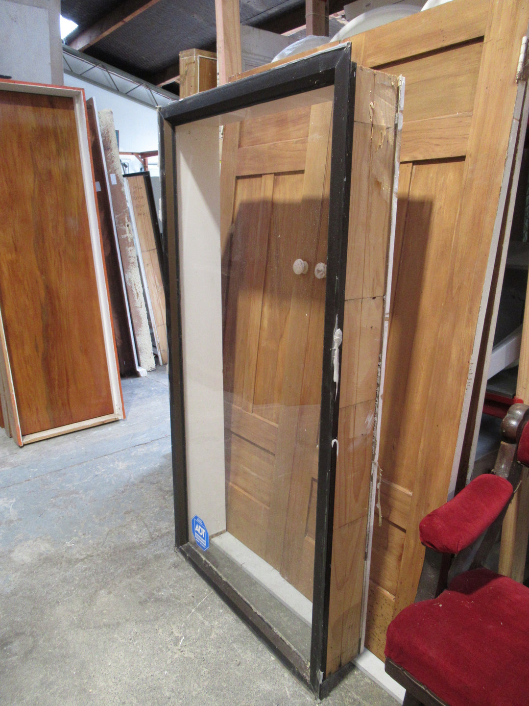 1 Lite Brown Aluminium Window 1600H x 820W x 220D