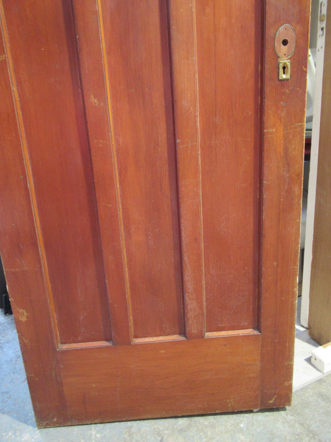 Vertical Stripe 3 Panel Interior Native Timber Door 1980H x 810W x 45D