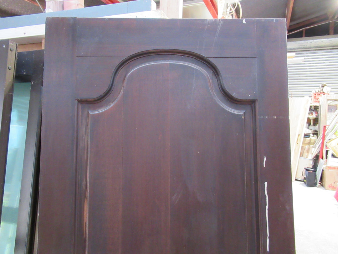 2 Panel with Oval Mold at the top Timber Front Door 1990H x 760W x 40D