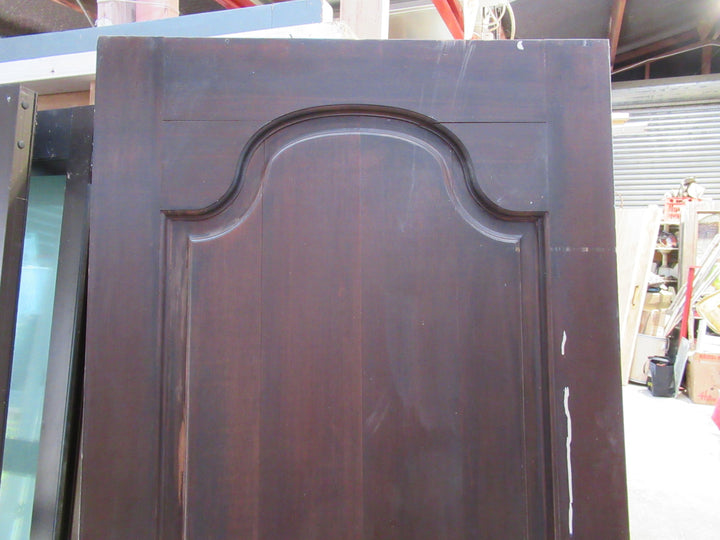2 Panel with Oval Mold at the top Timber Front Door 1990H x 760W x 40D