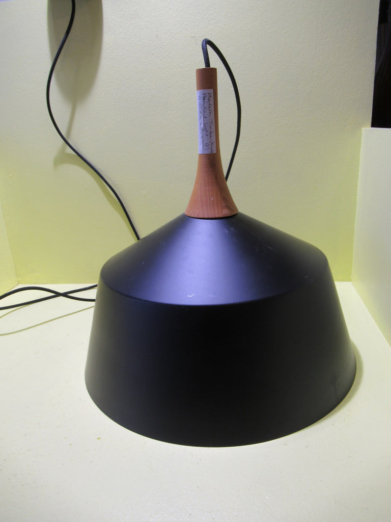 Modern Timber /Metal Pendant Light 400H x 400Dia