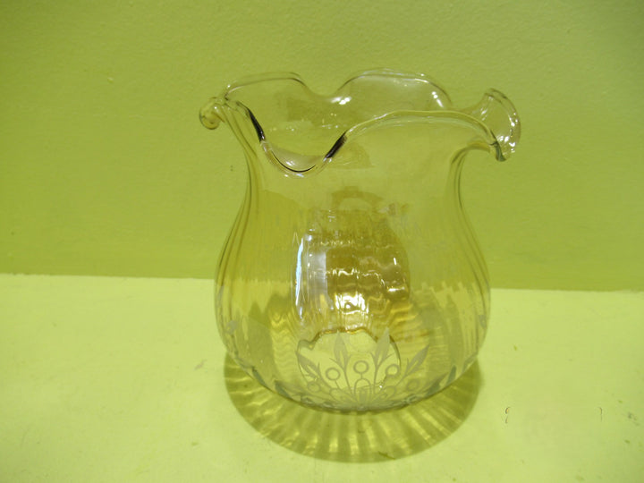 Vintage soft Amber Light Shade 135H x 120W/Top 55 Dia