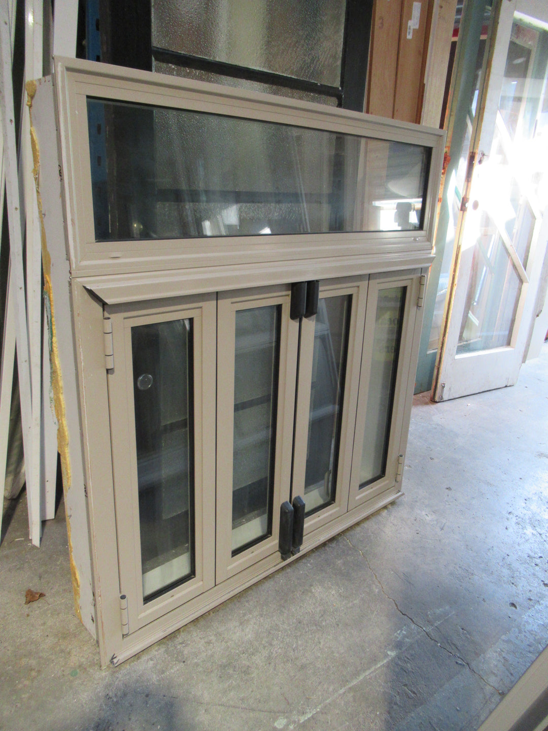 Mushroom/Tan Bifolding Double Glazed Window 1280H x 1200W x 195D