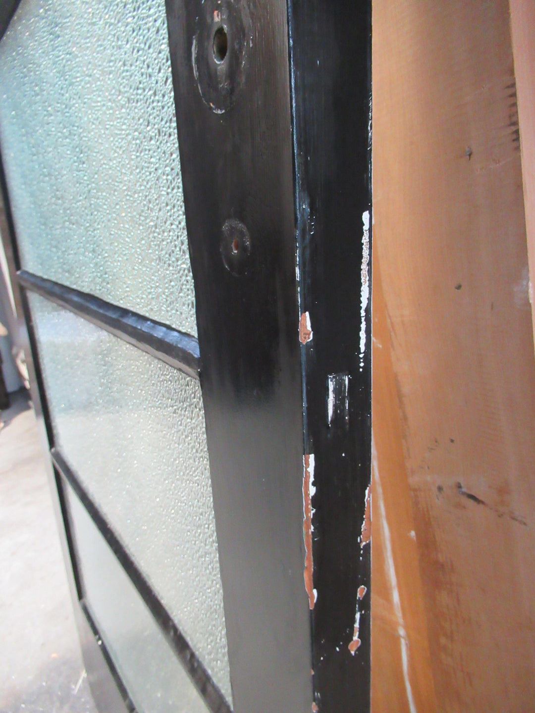 5 Lite Black & White Exterior Door 1985H x 857W x 42D