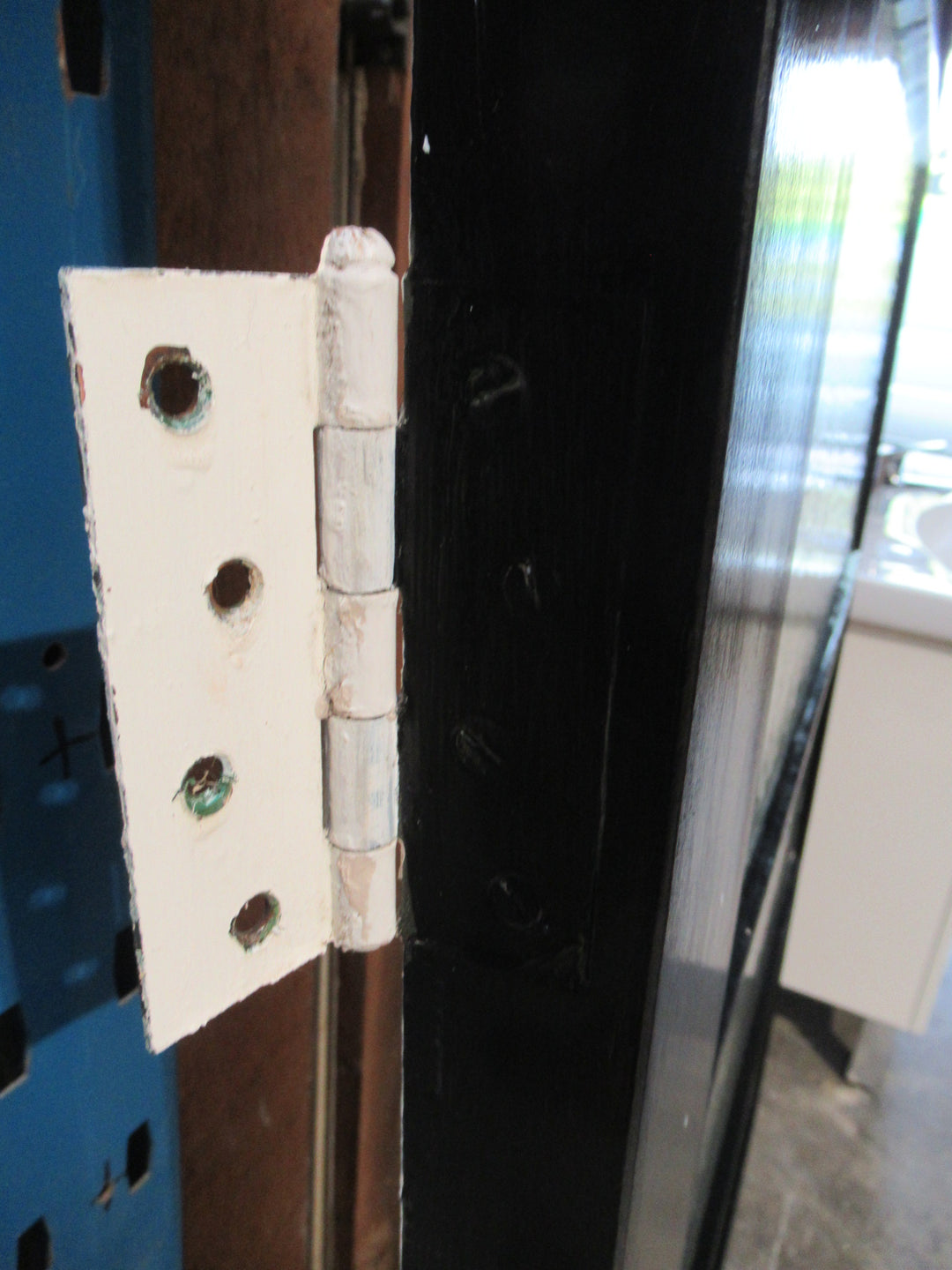 5 Lite Black & White Exterior Door 1985H x 857W x 42D