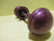 Soft Purple Hollow Press Tin with Wide Ribbed Handle H55 x Dia 45